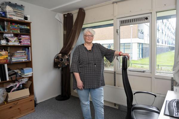 De kamer van Brenda vóór de verbouwing